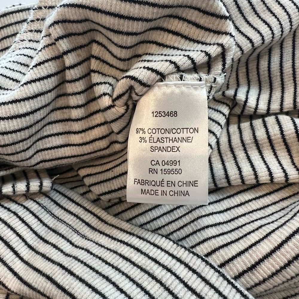 Eliane Rose Drawstring Skirt Striped Navy Cream - Picture 6 of 7